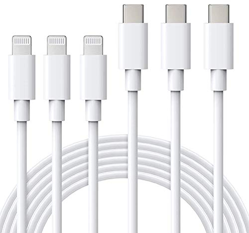 ilikable Lot de 3 Câble USB C vers Lightning 1M Cable iPhone USB C Charge Rapide PD 3.0 MFi Certifié Fil Chargeur pour iPhone 14 13 12 Pro Max Mini iPhone 11 Pro X XR XS SE 2020 8 Plus