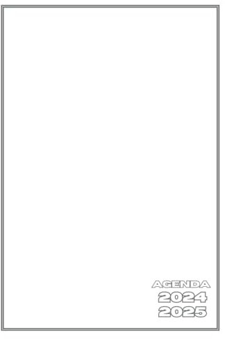 Agenda Scolaire: Couverture Personnalisable à Customiser à Son Goût | Agenda 1 Jour par Page | De Septembre à Juillet | Format Standard 12x17 cm | 280 ... Souple | Agenda Blanc Bordure Grise