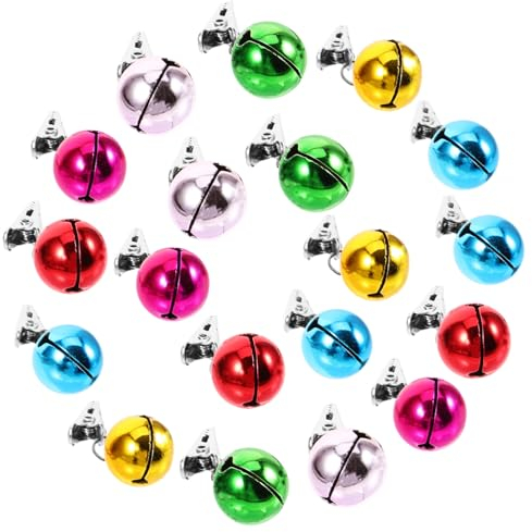 Yardenfun 24 Stück Weihnachtsbart Glocken Clip Metall Kunststoff Haarschonend Bartschmuck Für Weihnachtsfeier Geburtstage Und Partys