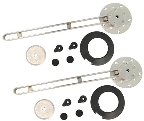 Gedotec Tischplatten-Verlängerung schwenkbar | aus Edelstahl 304 | Schwenkträger Tragkraft 60 kg | 1 Set | Tischplattenverbinder 360° drehbar | Tischverlängerung für jeden Tisch | Erweiterung Esstisch