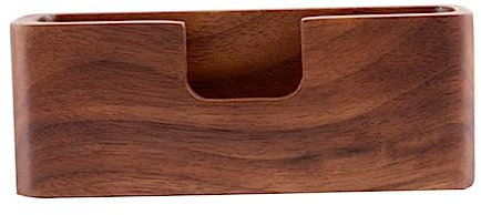 COHEALI 1Stk Visitenkartenetui aus Holz Visitenkarten-Display benutzerdefinierte Halter bürogeschenk bürodeko Namenskartenhalter aus Holz Desktop-Kartenhalter Schwarze Walnuss Brown