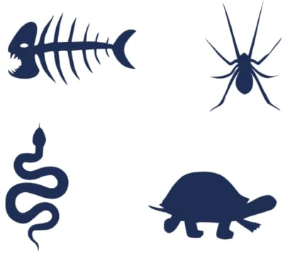 Tattwo.me – Temporäre Tattoos für Erwachsene und Kinder, hält 2 Wochen, wasserfest – 4 Ausschneidevorlagen mit Tiermotiven – Pflanzliche Tinte – EU-Kosmetik-Zertifikat – (P0959)