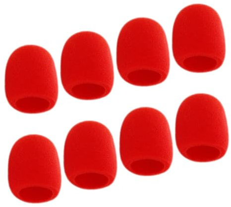 Toyvian 8pièces Housse De Protection Éponge Pour Microphone Portable Lot Pour Karaoké Et Scène Pare-brise De Microphone Housse De Protection Pour Micro