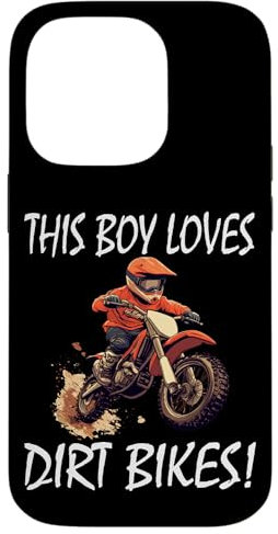 Ce garçon aime les motos tout-terrain, les motos tout-terrain pour enfants Coque pour iPhone 14 Pro