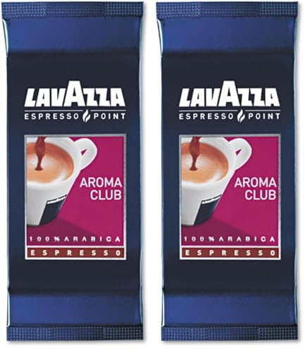 Café Lavazza Espresso Point Aroma Club pour café unisexe 100 dosettes (Lot de 2)