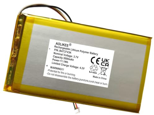 AOLIKES 3000mAh Battery Replacement for BOIFUN BM928 / BM927 / BM925 / VB805 5 Screen Video Baby Monitor