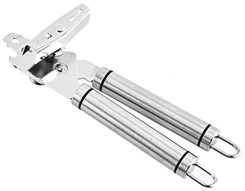 Apriscatole manuale con comoda maniglia apribottiglie multifunzione in acciaio inossidabile apriscatole palmare