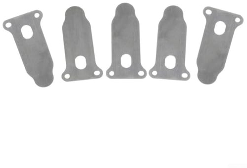 Juego de 5 placas de válvula para compresores de aire, diseño de metal resistente, 57 mm de largo