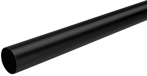 SOTECH rund garderobsstång Ø 25 mm L: 800 mm stål svartbelagd garderobsstång klädstång