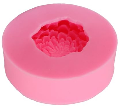 BONKZEBU 3D Peony Flower Silicone Candle Molding Durable for Handmade Cake Decoration Reusable Oven Safe for DIY Enthusiasts Gift