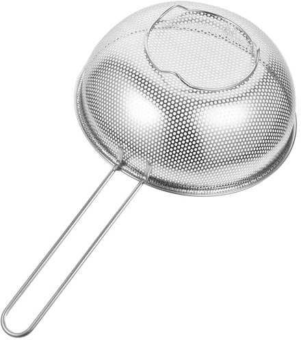 CIYODO Cestello Scolapasta in Acciaio Inox 304, Colino per Lavare Riso e Cesto di Frutta e Verdura, Accessorio Cucina Resistente e Multifunzione per Lavaggio e Scolatura