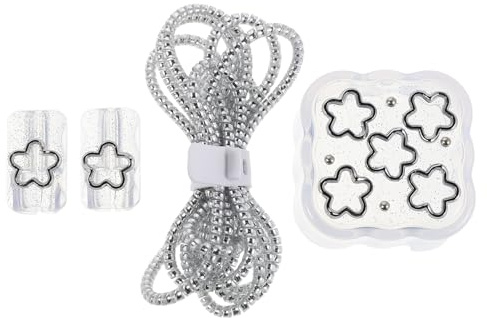 Housoutil Star Pattern USB-C Charging Cord Protector Soft Mesh Cable Sleeve for 40W Power Adapter and Data Cable Protective Cover Designed for Female Use