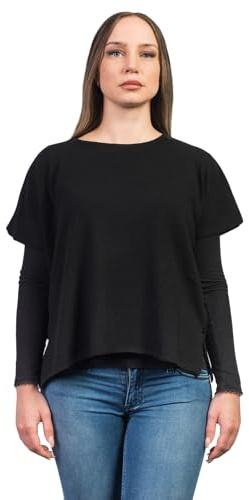 DALLE PIANE CASHMERE - Poncho med knappar kashmir blandade garn - kvinnor, Svart, one size
