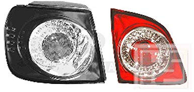 QR-Parts Rückleuchte links, rot, Halogen, für Golf VI Plus Bj. 12/08->>