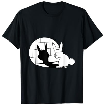 Lustiger Osterhase Heavy Metal Fan Pommesgabel Festival T-Shirt