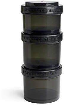 Smartshake Revivie Flaschen-Shaker, 3er-Set mit 450 ml, Schwarz