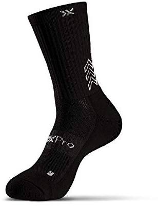 GEARXPRO SPORTS SOXPro Classic Jr, Calze Grip antiscivolo per bambini e ragazzi, Nero, Taglia S