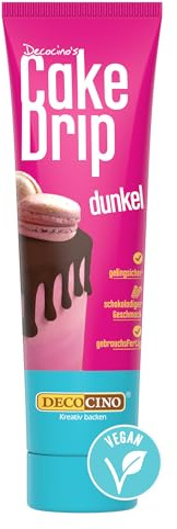 DECOCINO Cake Drip Dunkel 90 g zum Verzieren