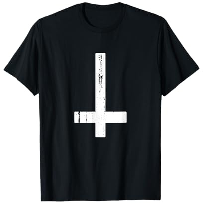 Cruz invertida Atheist Death Metal Satanist Atheismus Camiseta