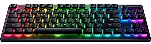 Razer DeathStalker V2 Pro Tenkeyless (Red Switch) - Kabellose Optische Low-Profile-Gaming-Tastatur (Lineare Optische Switches, HyperSpeed Wireless, Bluetooth 5.0) QWERTY US-Layout | Schwarz