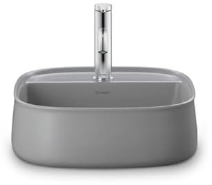 Duravit Zencha Aufsatzbecken 420 mm, ein Hahnloch, 2374426771, Farbe: Grau