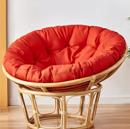 FloAPa Papasansessel Kissen Polster Bodenkissen Polyrattan Sessel Hängesessel Kissen Für Schwenksessel Rund Wohnzimmer Oder Wintergarten, Korbsessel Liegesessel,003,130 * 130