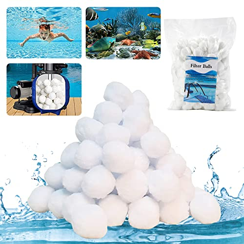 Pejlnd Filterbälle Pool 700g für Sandfilteranlagen - Filterballs Pool Filter Balls Poolfilterbällchen Ersetzen 50kg Filtersand Pool Zubehör für Sandfilteranlagen Pool Schwimmbad Sandfilter Aquarium