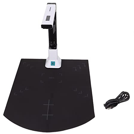 USB Document Camera Scanner, 8 Million Pixels, Auto Focusing, Portable and for Scanning Files, Notes, Pictures, Essential for Video Conferencing
