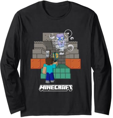 Minecraft Steve Exploring Dungeon Mob Attack Manche Longue