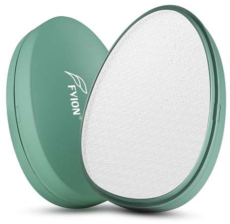 FVION Nano Glass Foot File Callus Remover – Gentle Glass Foot Hard Skin Foot Scraper, Effective Feet Scrubber for Dead Skin, and Portable Pedi Egg Foot Care Tool (Green)