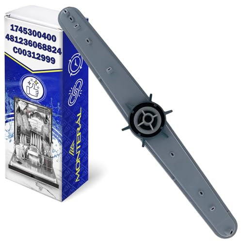 Oberer Sprüharm für Geschirrspüler Hat den Originalcode 1745300400 für Beko 481236068824 C00912514 für Whirlpool für Indesit für Ariston Spülmaschine - Garantie 10 Jahre - MONTERAL