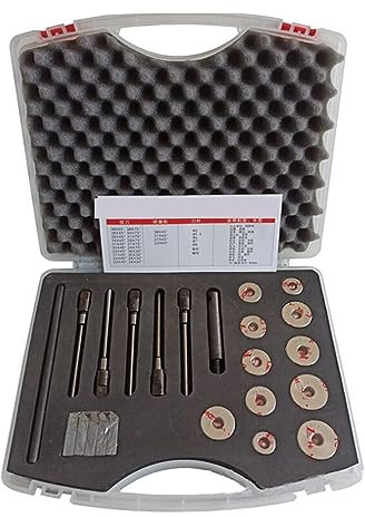 SRSDG Alesatore per sedi valvole, Mola per rettifica sedi valvole, Possono Essere utilizzati Tutti i Modelli, Utensili per sedi valvole, Set di Utensili per Riparazione Auto (Colore: da 22 a 38 mm)