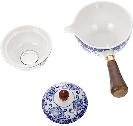 VINTORKY Tetera De Asa Lateral Estilo Retro De Mano Unidad Recipiente De Porcelana Vajilla De Tetera Hogar