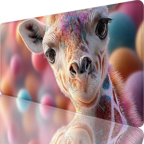 Tapis de Souris Gaming Rose, Grand Tapis de Souris XXL 1600x800x3 mm, Mignon Mouse Pad pour Clavier et Bureau, Gaming Accessoire, Antidérapante, Améliore la précision et la Vitesse pour Gamer l-8470