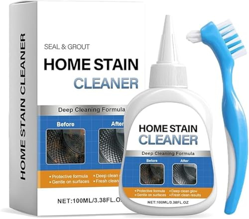 Gel detergente multiuso per la casa, smacchiatore intensivo, detergente per piastrelle e fughe, pulizia rapida, per guarnizioni di lavatrice, guarnizioni di frigorifero e fughe di piastrelle