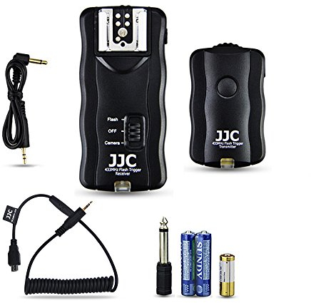 JJC Flash Trigger Kit & Wireless Remote Shutter Release Cable for Fujifilm X-T2/ X-Pro2/ X-T1/ X-T10/ X-E2S/ X-E2/ X-A3/ X100T/ X-M1/ X-A2/ X-A1/ XQ2/ XQ1/ X70/ X30/ FinePix S1