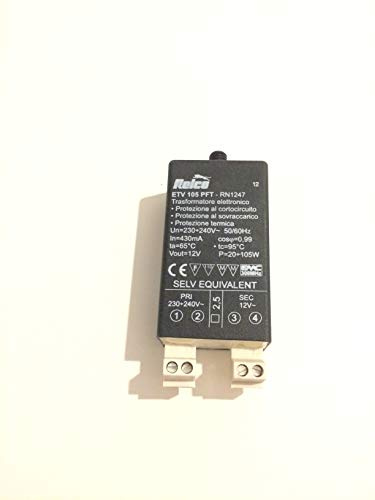 Elektronischer Transformator RELCO ETV 105 PFT 20-105W 12V Halogen Trafo dimmbar RN1247