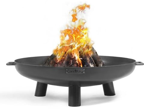 Cook King Bali Feuerschale 100 cm - BBQ Feuerschalen für den Garten - Feuerstelle Outdoor & Feuertonne - Terrasenofen aus Legierter Stahl - Feuerkorb für den Garten - 100x108x24 cm