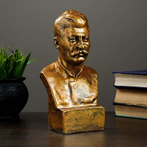 Russian Souvenirs Joven Josef Stalin Soviet Leader Bronce Color Busto Escultura Estatua Arte Coleccionable Figura