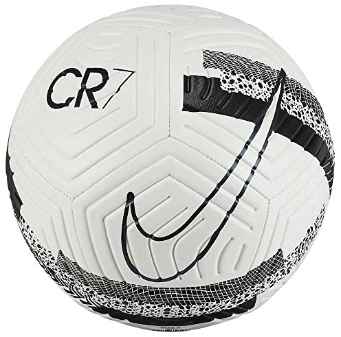 Nike Balón de fútbol Unisex Cr7 Strk-Ho20, Color Blanco, Negro y Iridescent, 5