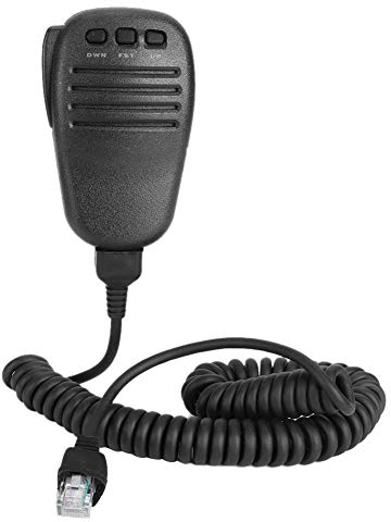 Aramox Speaker Micrófono para Walkie Talkie Baofeng UV, MH-31A8J Micrófono de mano Altavoz apto para FT-817 / FT-900 / FT-450D Radio bidireccional de coche