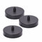 ORION LIGHTSTYLE Baldachin Abdeckung Set 3 Stück (Ø 100 mm), Höhe 24 mm, Deckenbaldachin für Hängeleuchte, Metall, Schwarz