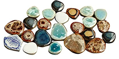 LUOSHUAI Tesselles mosaique CERAMIQUES CERAMIQUES 100G MOTILLE Mosaic Pierres de mosaïque en Forme irrégulière en Forme de mosaïque DIY Fragments de Pierre mélangés Mosaique Verre (Color : 1)