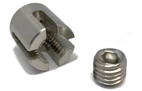 Tecklenborg, Kegel GmbH NIRO Kreuzklemme für 3 & 4 mm Drahtseil - 1.4401 (20 Stück)
