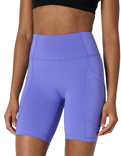 Amazon Essentials Active Sculpt High Rise 7 cykelshorts med fickor, lila, XX-Large