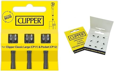 Clipper® Feuerzeug Zubehör Feuerstein Flintsystem (1x9 Feuerstein + 1x3 Flintsystem)