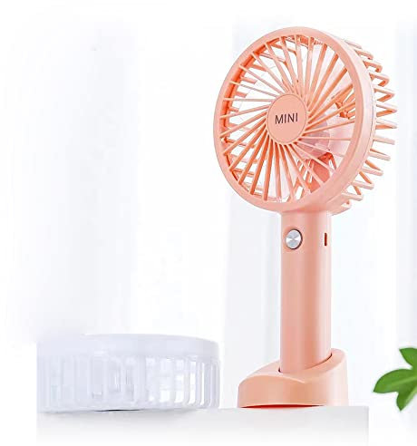 Mini Ventilatore Silenzioso Ricaricabile USB,3 Velocità per Ufficio, Viaggiare, Esterno,Ventilatore Silenzioso e Potente con Porta Telefono per Estivo, Regalo