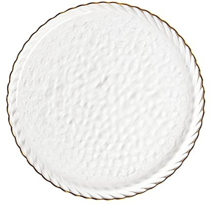 Grand Plat De Service En Verre Robuste Et Élégant Pour Les Repas De Style -américain