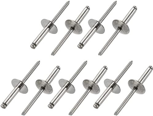 XYWHPGV 10 Stück 20 mm x 5 mm x 16 mm 304 Edelstahl Offenes Ende Großer Flansch Blindnieten(50cc6 803e7 80cd6 ba926 6953c 2cbba