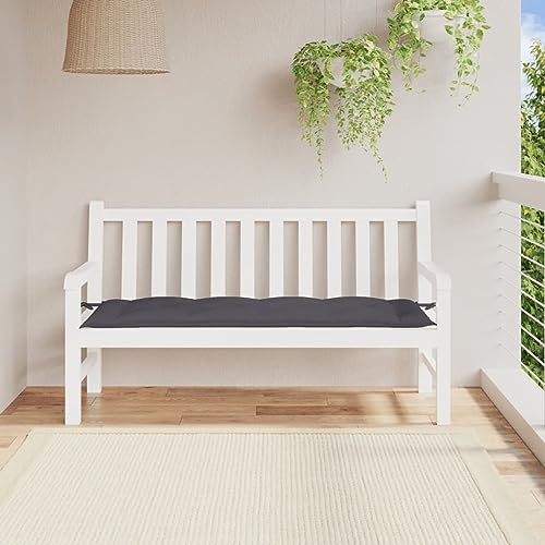 ARKEM Gartenbank-Auflage Anthrazit 150x50x7 cm Oxford-Gewebe Bierbank Auflagen Sitzauflagen Sofa Polster